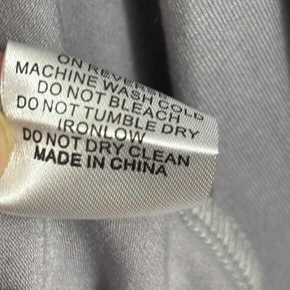 Town Cat smooth stretchy gray open cardigan moderate cascade style M - Picture 4 of 5